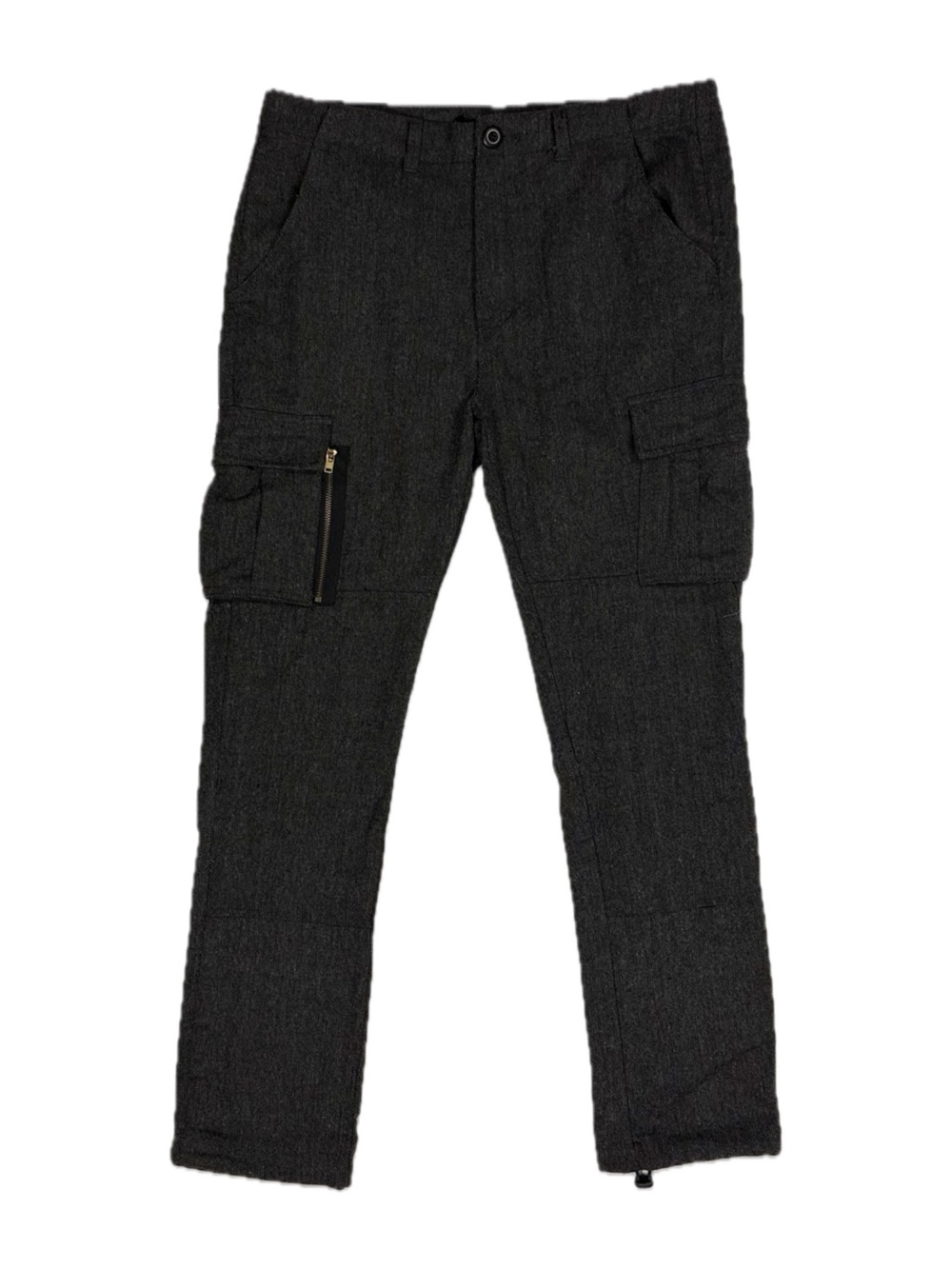 Richie Le grey tweed speck utility cargo‎ pants men's W32 I30